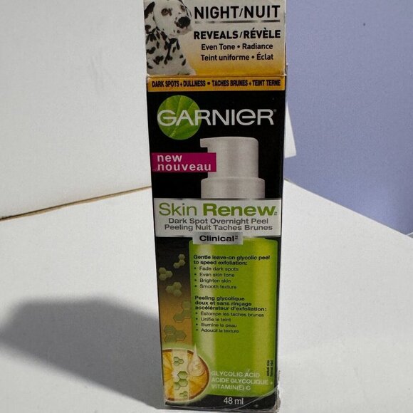 Garnier SkinRenew Clinical Dark Spot Overnight Peel, 1.6 oz U24B - Picture 1 of 4